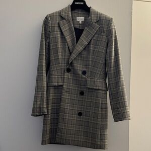 Milly Plaid Double-Breasted Blazer dress size 0